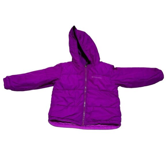 Columbia Purple Reversible Puffer Winter Jacket - Picture 1 of 6